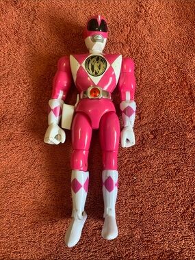 1993 Bandai Power Ranger Pink Ranger Kimberly 7" Plastic Action Figure